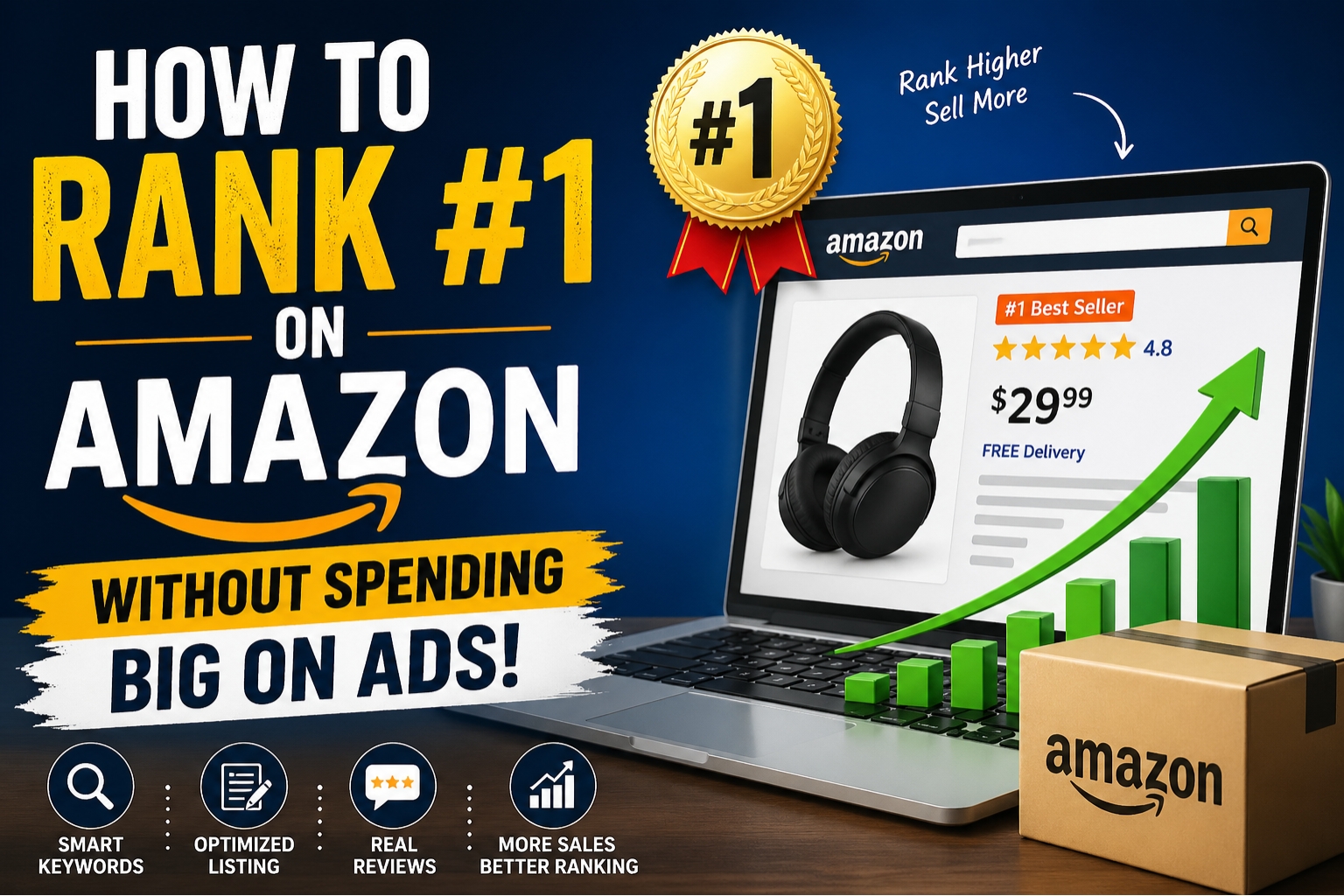 How to Rank #1 on Amazon Without Spending Big on Ads