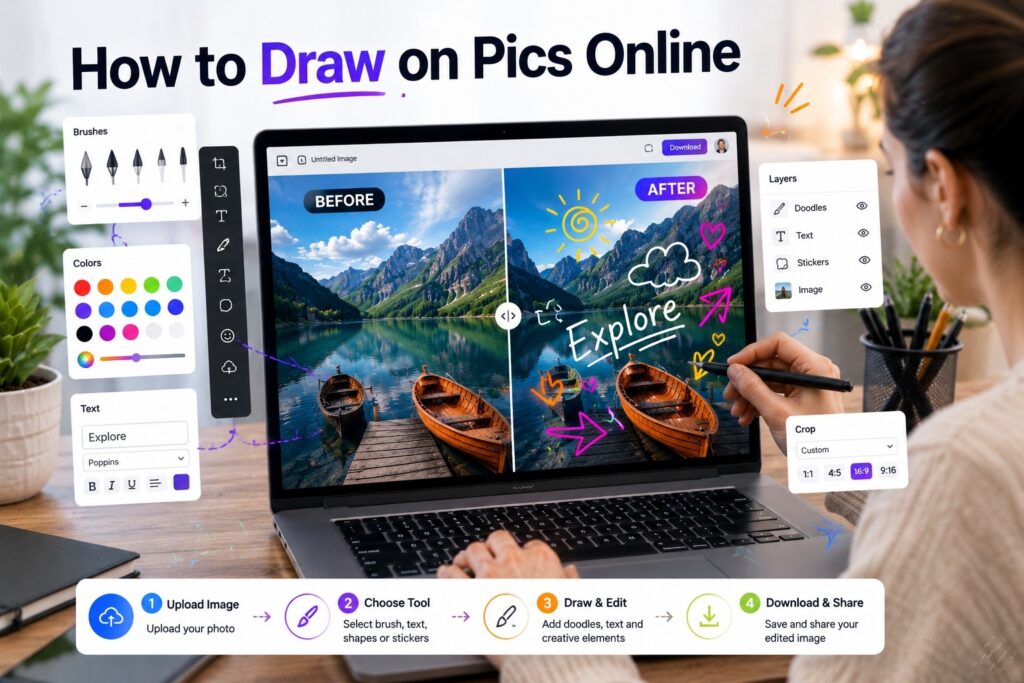 Draw on Pics Online