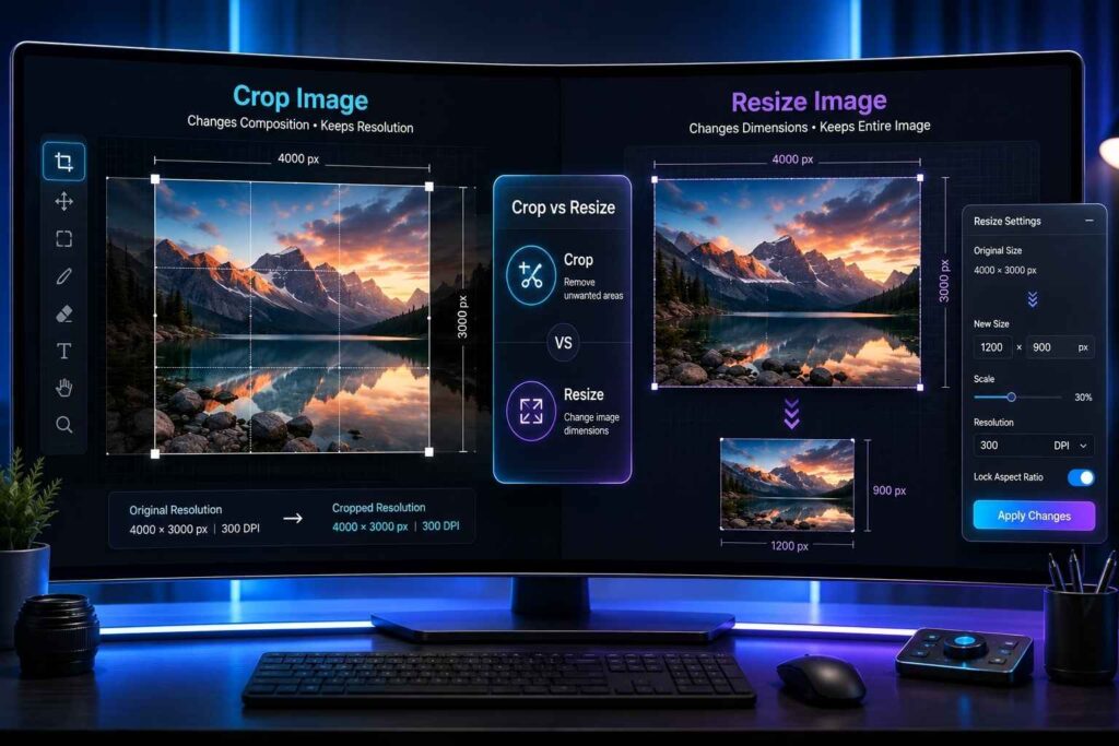 Crop Image vs Resize Image